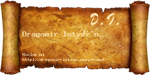 Dragomir István névjegykártya