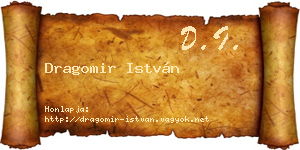 Dragomir István névjegykártya